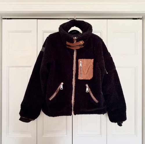 Sam new york - black, sherpa